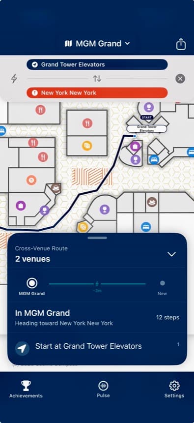 Casino Compass route directions